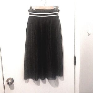 Emo Goth Sheer Mesh Ballet Tulle Skirt size small 4